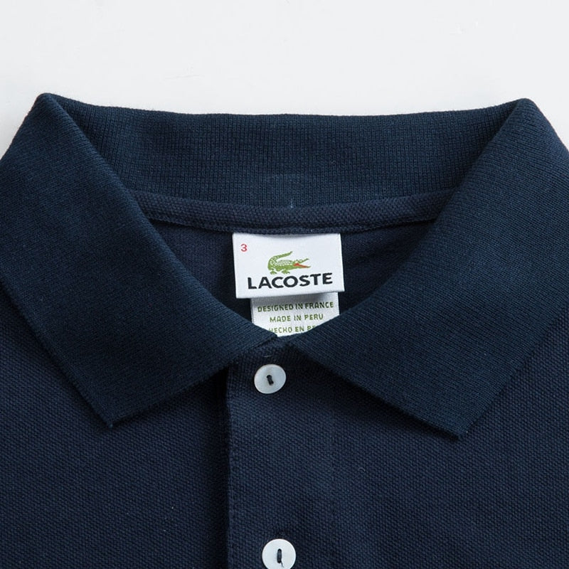 Lacoste Brand Clothing Men Polo Shirt Men Casual Solid Polo Shirt Quality Short Sleeve Pure Cotton Shirt Lacoste Brand Clothing Men Polo Shirt Men Casual Solid Polo Shirt Quality Short Sleeve Pure Cotton Shirt