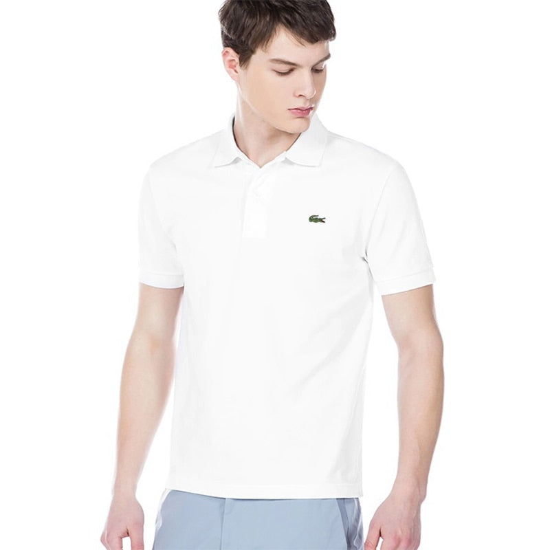 Lacoste Brand Clothing Men Polo Shirt Men Casual Solid Polo Shirt Quality Short Sleeve Pure Cotton Shirt Lacoste Brand Clothing Men Polo Shirt Men Casual Solid Polo Shirt Quality Short Sleeve Pure Cotton Shirt