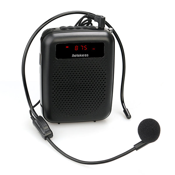RETEKESS PR16R Megaphone Portable 12W FM Recording Voice Amplifier Teacher Microphone Speaker With Mp3 Player FM Radio Recorder RETEKESS PR16R Megaphone Portable 12W FM Recording Voice Amplifier Teacher Microphone Speaker With Mp3 Player FM Radio Recorder