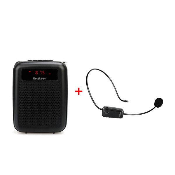 RETEKESS PR16R Megaphone Portable 12W FM Recording Voice Amplifier Teacher Microphone Speaker With Mp3 Player FM Radio Recorder RETEKESS PR16R Megaphone Portable 12W FM Recording Voice Amplifier Teacher Microphone Speaker With Mp3 Player FM Radio Recorder