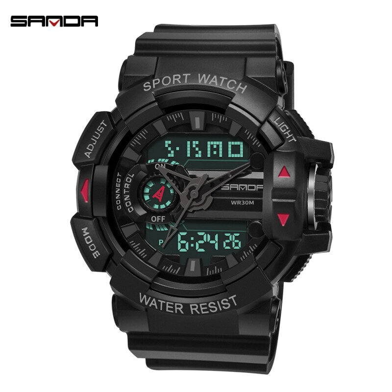 SANDA Men's Sports Digital Watches Male Military Quartz Wrist Watches Top Brand Digital-Watch waterproof Relogio Masculino SANDA Men's Sports Digital Watches Male Military Quartz Wrist Watches Top Brand Digital-Watch waterproof Relogio Masculino