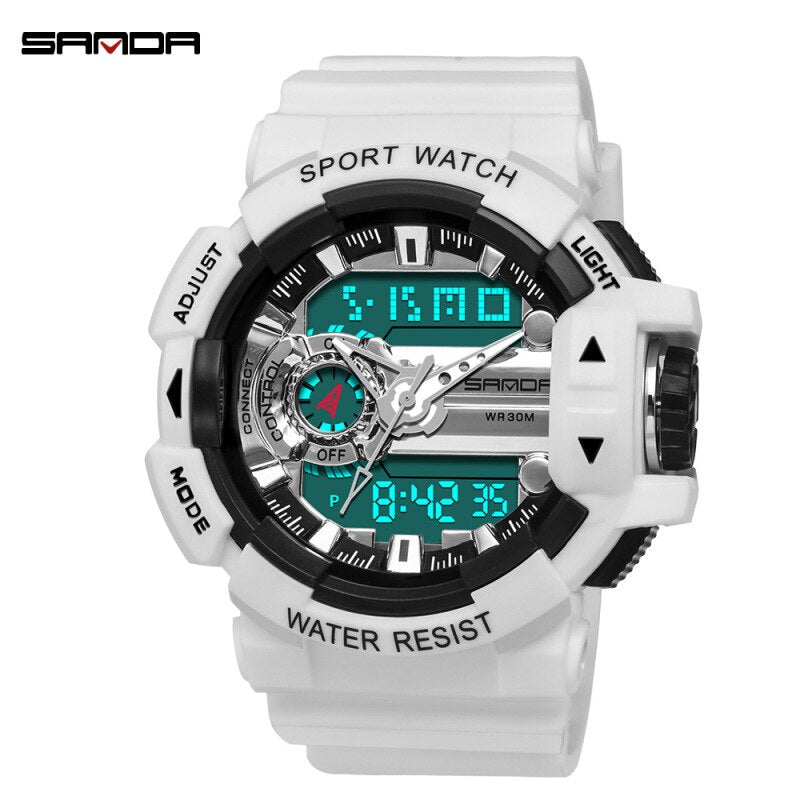 SANDA Men's Sports Digital Watches Male Military Quartz Wrist Watches Top Brand Digital-Watch waterproof Relogio Masculino SANDA Men's Sports Digital Watches Male Military Quartz Wrist Watches Top Brand Digital-Watch waterproof Relogio Masculino