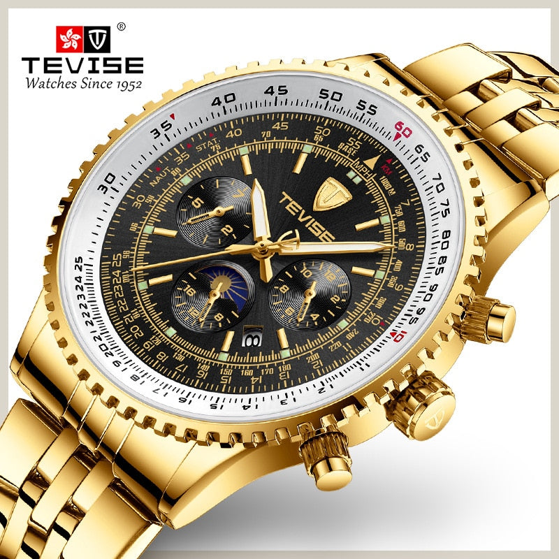Tevise Men Watch Luxury Gold Business Casual Automatic Mechanical Watches Waterproof Wristwatches Clock Relogio Masculino 2019 Tevise Men Watch Luxury Gold Business Casual Automatic Mechanical Watches Waterproof Wristwatches Clock Relogio Masculino 2019