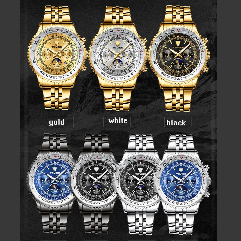 Tevise Men Watch Luxury Gold Business Casual Automatic Mechanical Watches Waterproof Wristwatches Clock Relogio Masculino 2019 Tevise Men Watch Luxury Gold Business Casual Automatic Mechanical Watches Waterproof Wristwatches Clock Relogio Masculino 2019