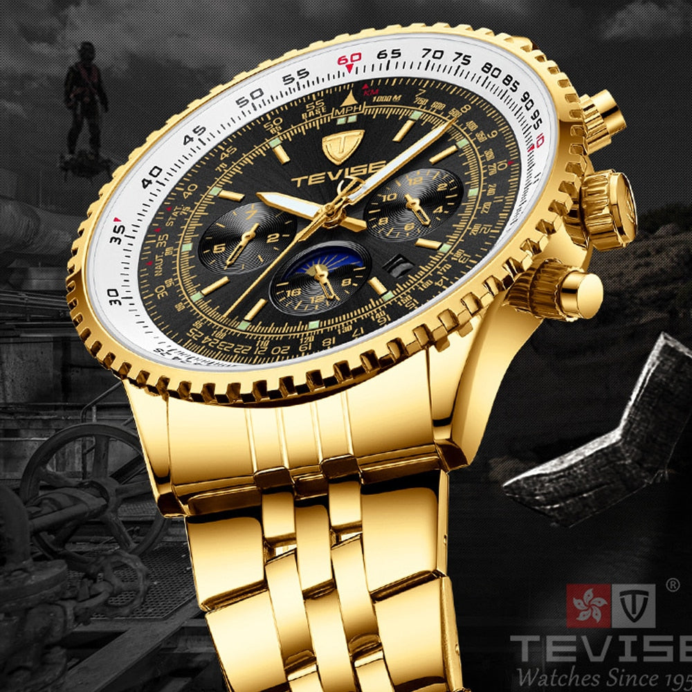 Tevise Men Watch Luxury Gold Business Casual Automatic Mechanical Watches Waterproof Wristwatches Clock Relogio Masculino 2019 Tevise Men Watch Luxury Gold Business Casual Automatic Mechanical Watches Waterproof Wristwatches Clock Relogio Masculino 2019