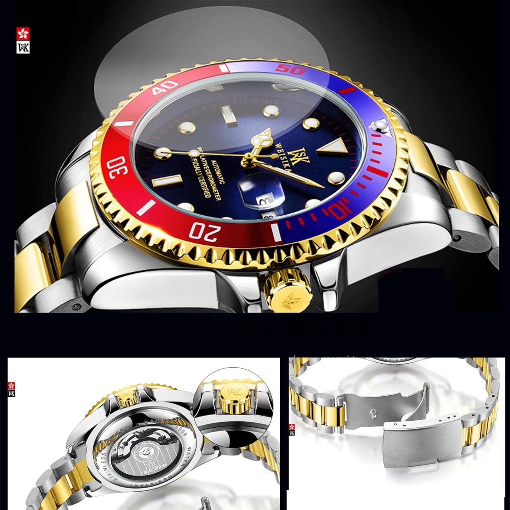 WEISIKAI Diver Watch Automatic Mechanical Watches Sports Top Brand Luxury Men's Diving Watches Male Wristwatch Relogio Masculino WEISIKAI Diver Watch Automatic Mechanical Watches Sports Top Brand Luxury Men's Diving Watches Male Wristwatch Relogio Masculino