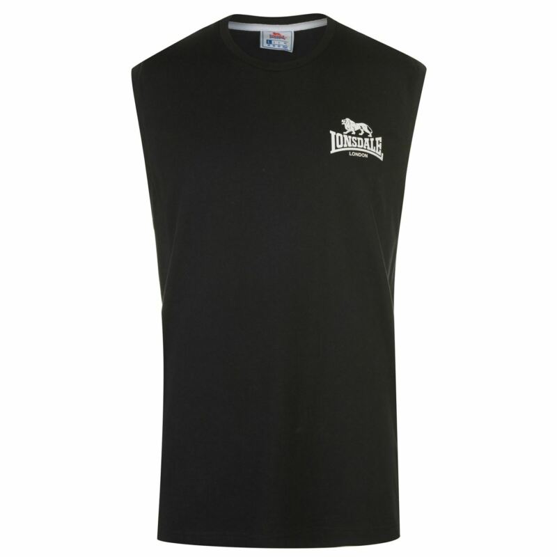 Lonsdale Sleeveless T Shirt Mens Gents Tee Top Crew Neck Lightweight Lonsdale Sleeveless T Shirt Mens Gents Tee Top Crew Neck Lightweight