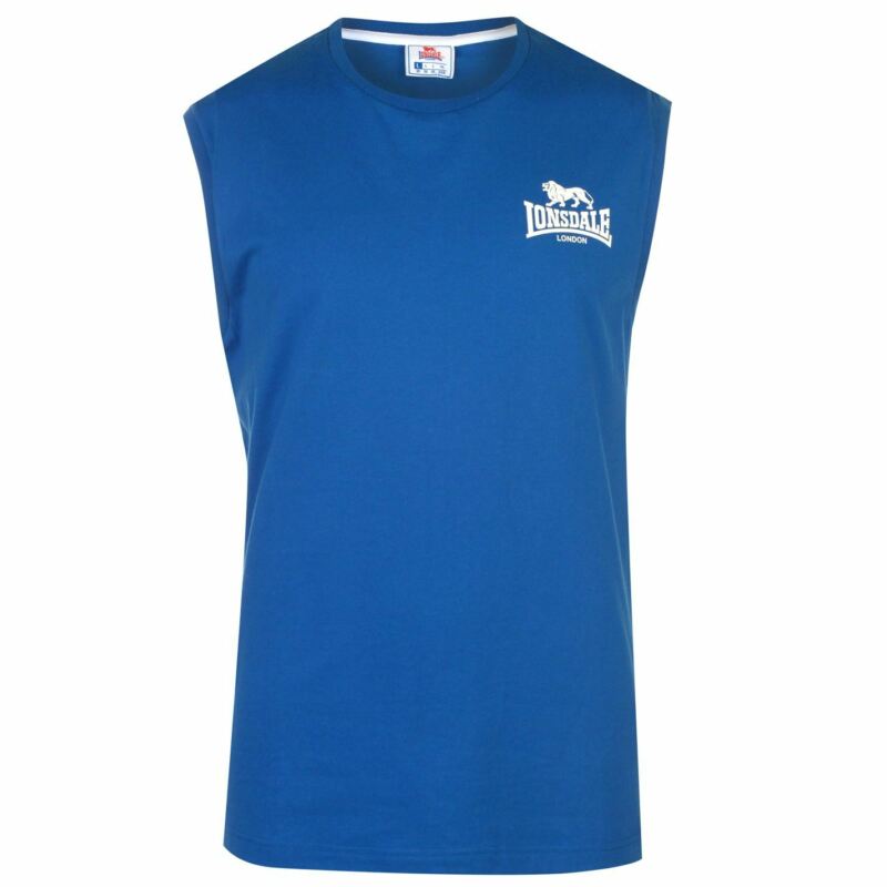 Lonsdale Sleeveless T Shirt Mens Gents Tee Top Crew Neck Lightweight Lonsdale Sleeveless T Shirt Mens Gents Tee Top Crew Neck Lightweight