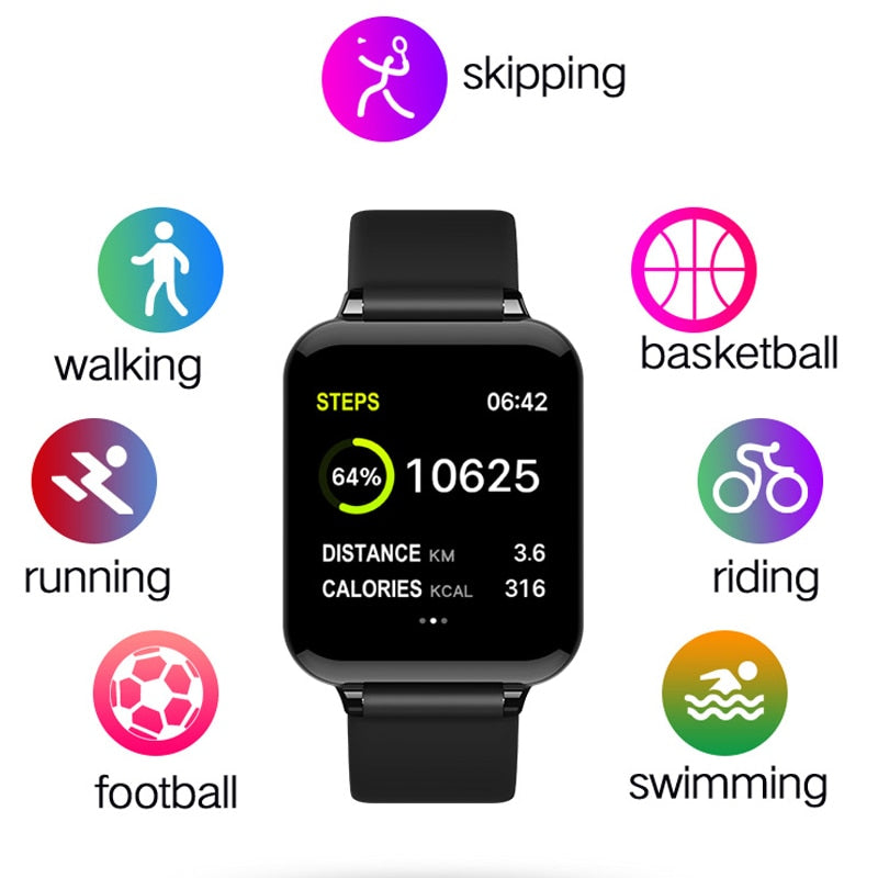 Women Men Electronic Watch Luxury Blood Pressure Android IOS Women Men Electronic Watch Luxury Blood Pressure Android IOS