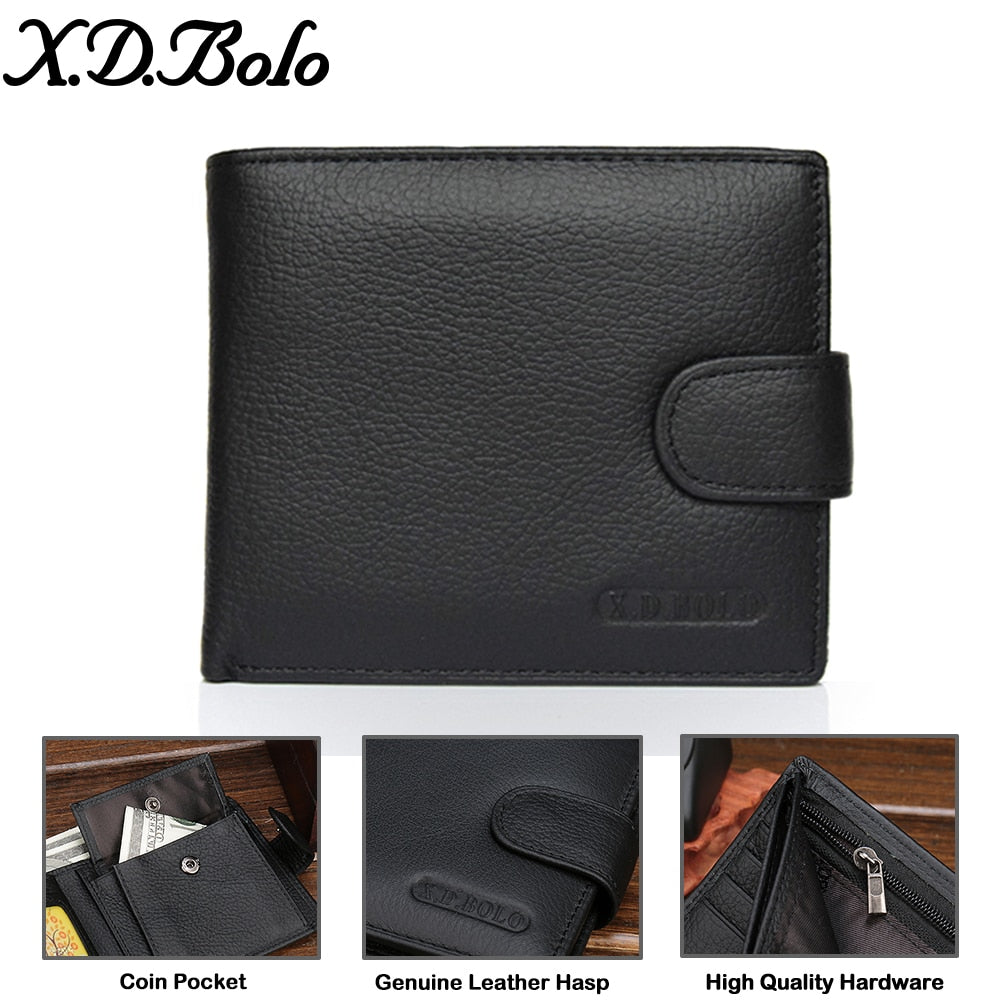 X.D.BOLO Wallet Men Leather Genuine Cow Leather Man Wallets With Coin Pocket Man Purse leather Money Bag Male Wallets Wholesale X.D.BOLO Wallet Men Leather Genuine Cow Leather Man Wallets With Coin Pocket Man Purse leather Money Bag Male Wallets Wholesale