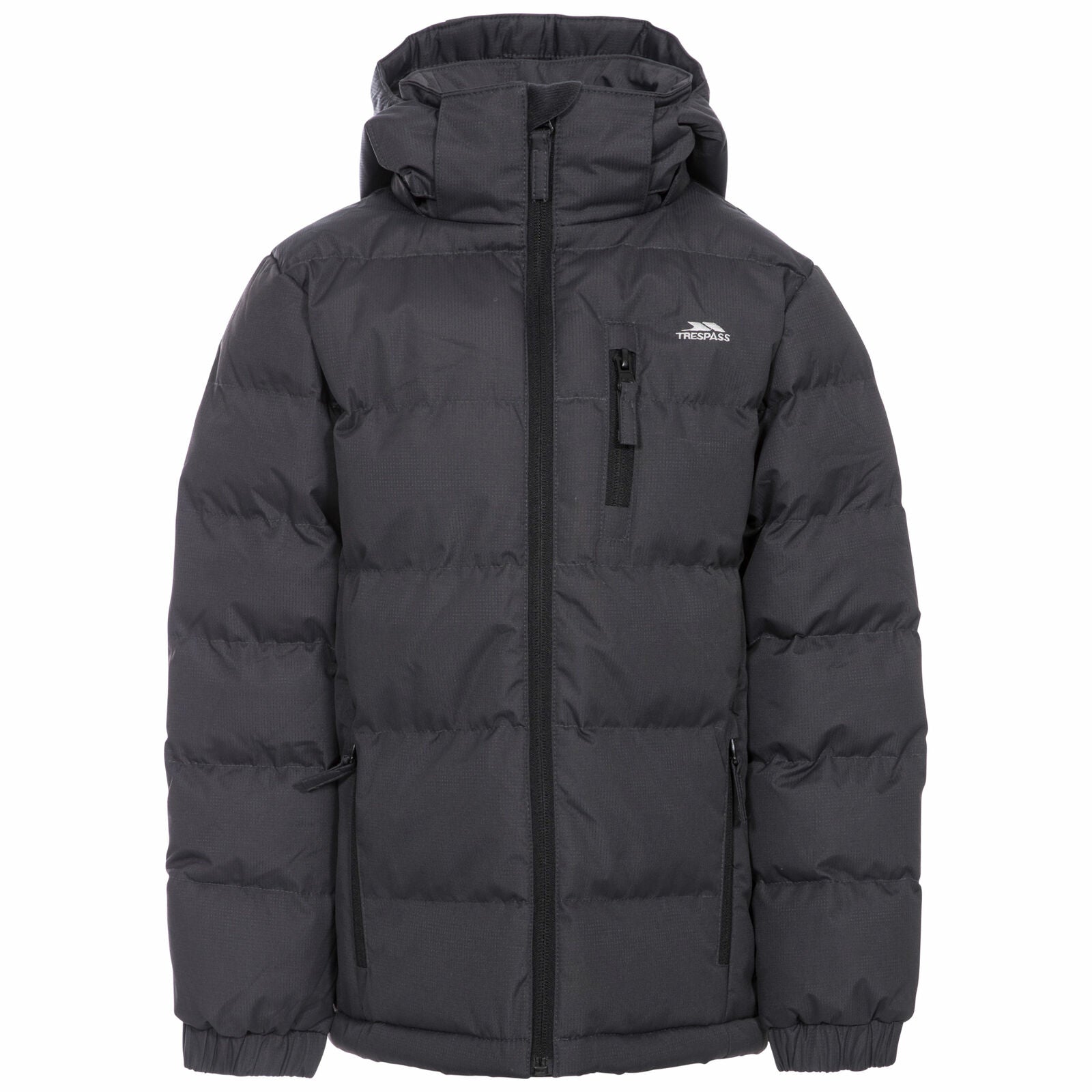 Trespass Tuff Boys Padded Puffa Jacket Winter Coat With Hood For Kids Trespass Tuff Boys Padded Puffa Jacket Winter Coat With Hood For Kids