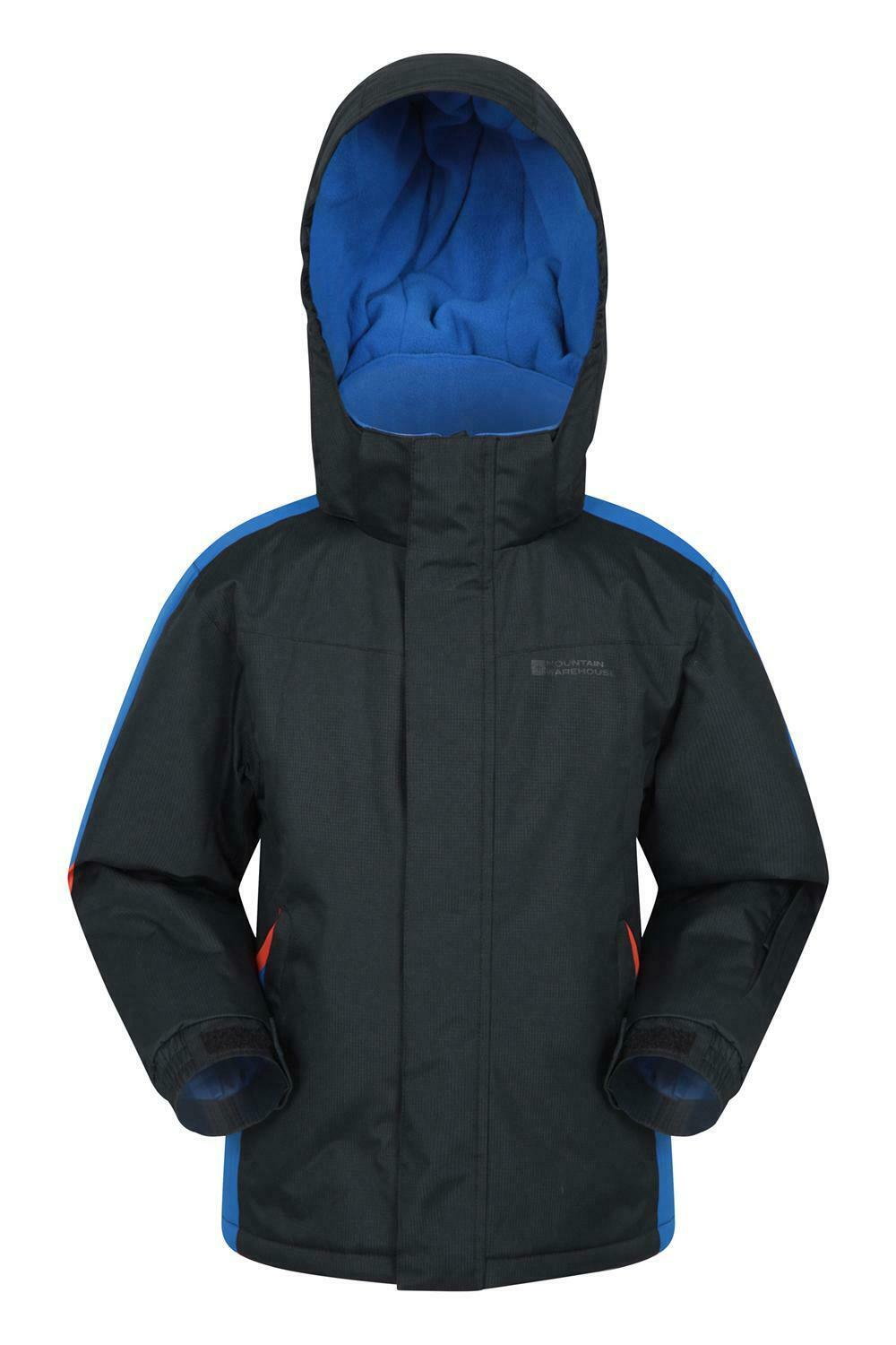 Mountain Warehouse Boys Ski Jacket with Snow proof Fabric and Fleece Lining Mountain Warehouse Boys Ski Jacket with Snow proof Fabric and Fleece Lining