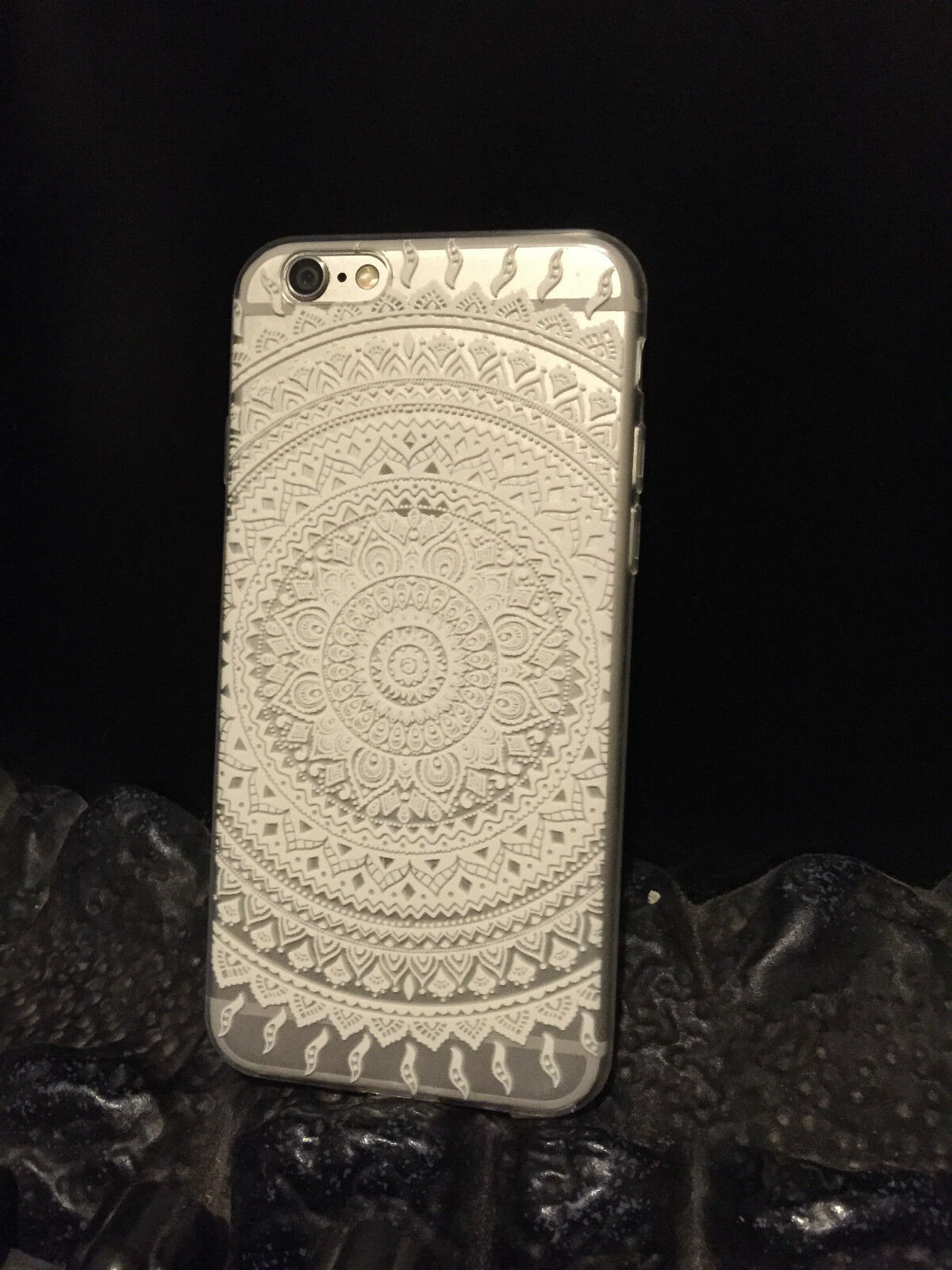 Cover Apple iPhone 6/6S Silicone 'Clear Lace' effect fits iphone 6 /6S Cover Apple iPhone 6/6S Silicone 'Clear Lace' effect fits iphone 6 /6S