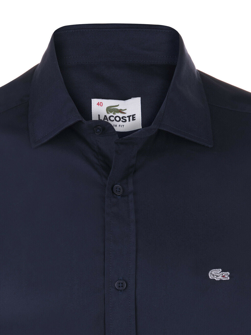 Lacoste Slim Fit Stretch Cotton Long Sleeve Poplin Shirts for Men Lacoste Slim Fit Stretch Cotton Long Sleeve Poplin Shirts for Men