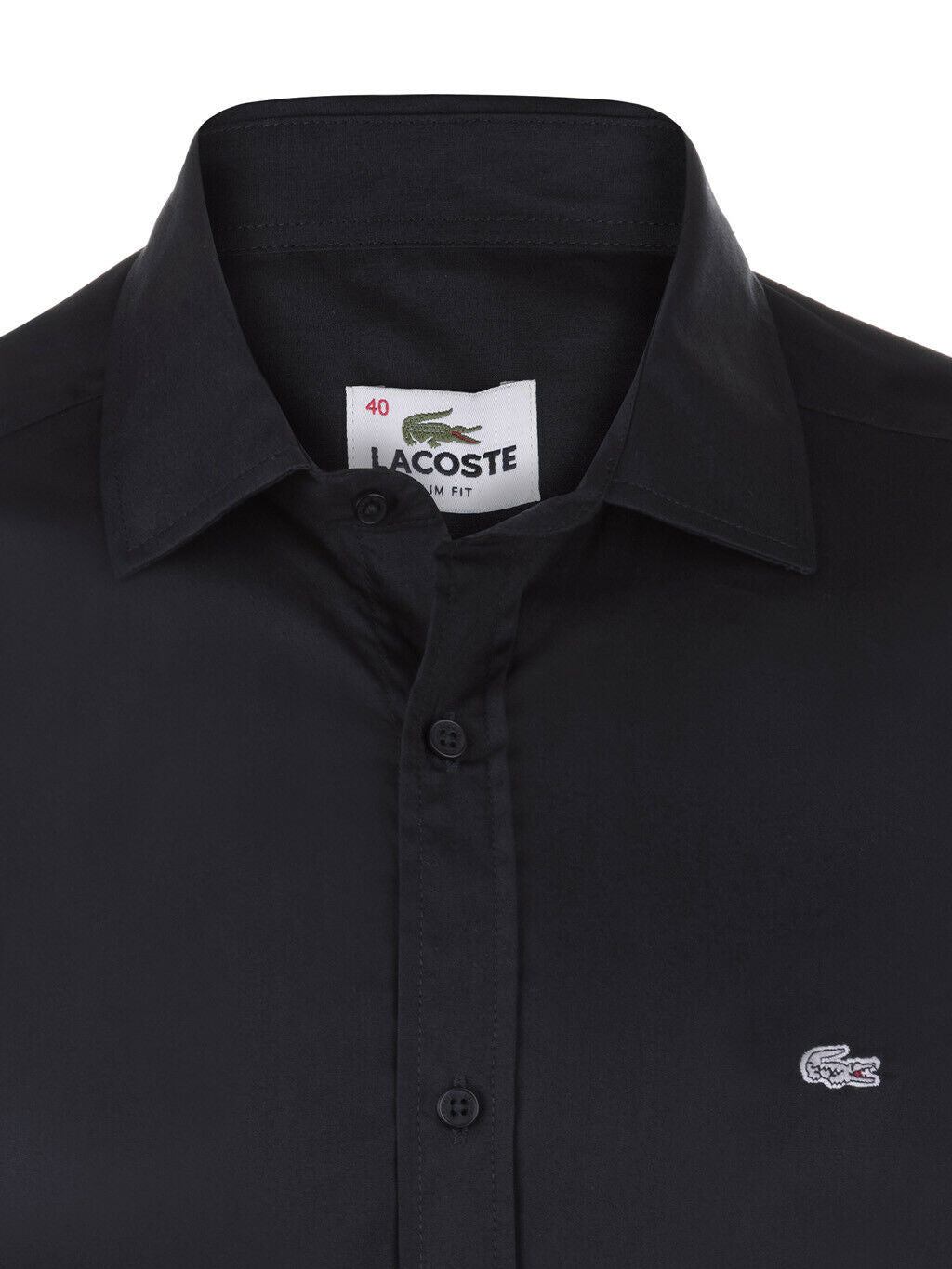 Lacoste Slim Fit Stretch Cotton Long Sleeve Poplin Shirts for Men Lacoste Slim Fit Stretch Cotton Long Sleeve Poplin Shirts for Men