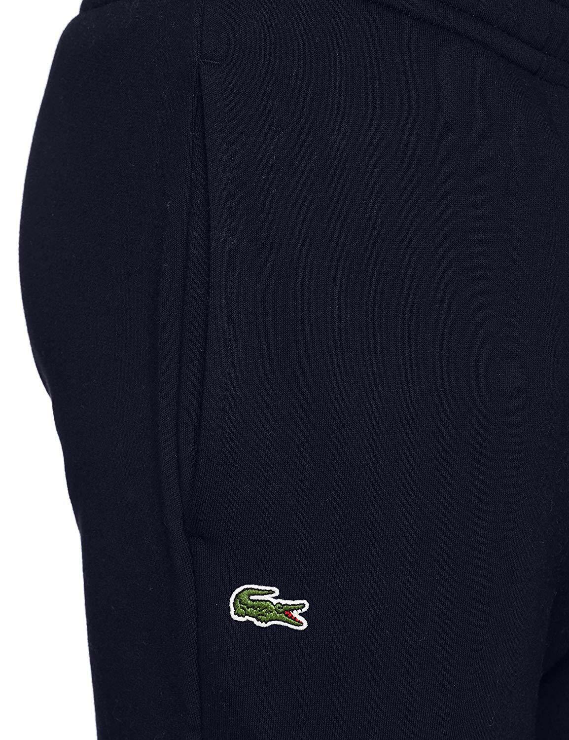 Lacoste Men's Jog Pants Essential Drawstring Cotton Jogging Bottoms Cuffed Lacoste Men's Jog Pants Essential Drawstring Cotton Jogging Bottoms Cuffed
