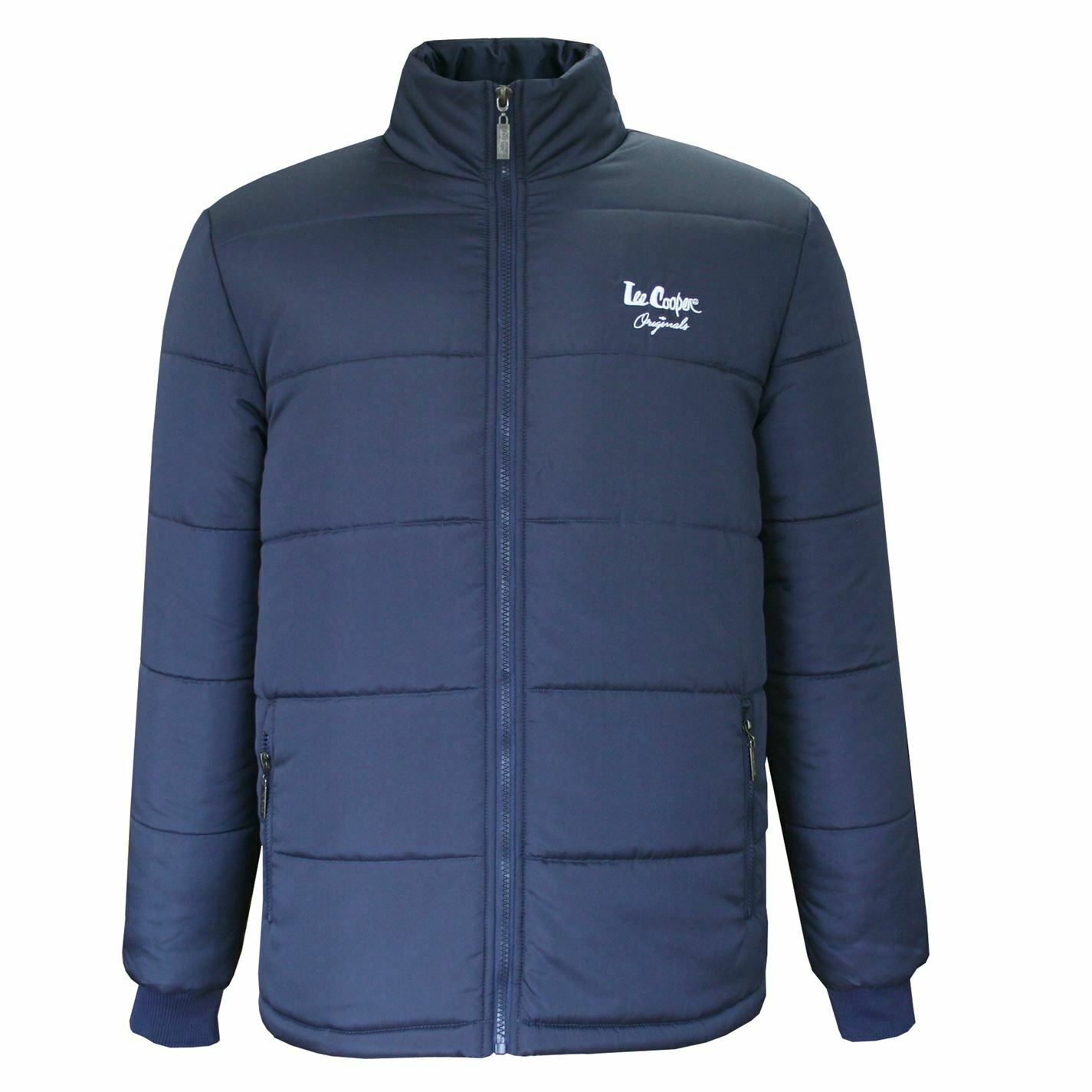 Lee Cooper Mens Padded Jacket Puffer Coat Top Long Sleeve Zip Full Elasticated Lee Cooper Mens Padded Jacket Puffer Coat Top Long Sleeve Zip Full Elasticated