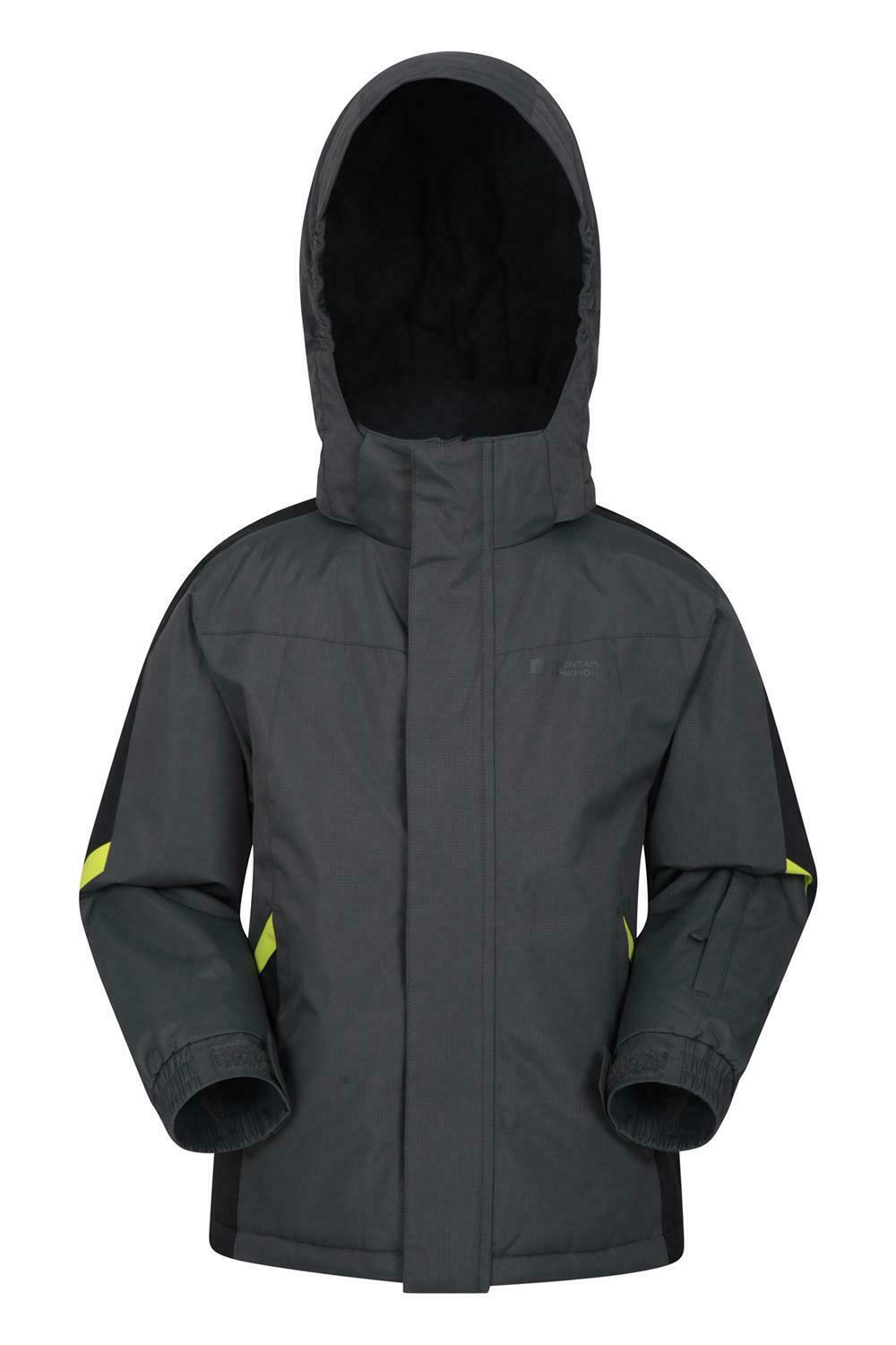 Mountain Warehouse Boys Ski Jacket with Snow proof Fabric and Fleece Lining Mountain Warehouse Boys Ski Jacket with Snow proof Fabric and Fleece Lining