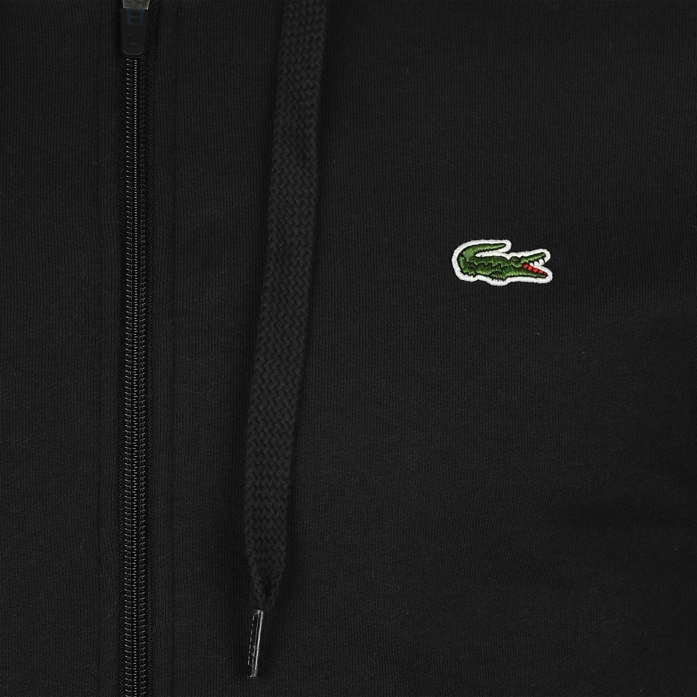 Lacoste Sport Men's Plain Full Zip Jacket Croc Drawstring Hood Grey Black Navy Lacoste Sport Men's Plain Full Zip Jacket Croc Drawstring Hood Grey Black Navy