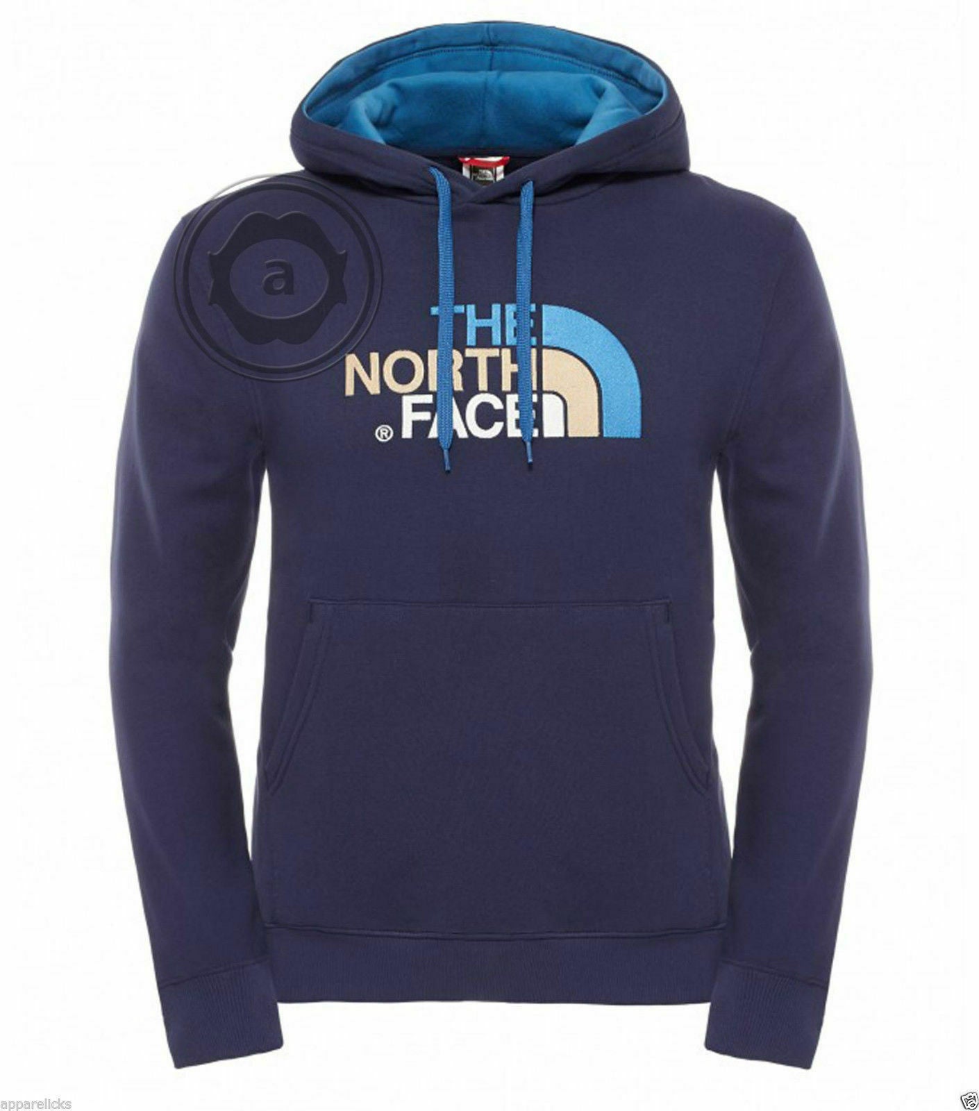 The North Face Mens Peak Fleece Lined Hooded Overhead Pullover Jumper Top Hoodie The North Face Mens Peak Fleece Lined Hooded Overhead Pullover Jumper Top Hoodie