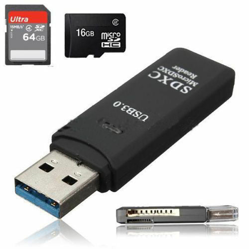 Memory Card Reader 2 in 1 Windows /MAC New USB 3.0 High Speed Micro SDXC SD TF  911991120328 Memory Card Reader 2 in 1 Windows /MAC New USB 3.0 High Speed Micro SDXC SD TF  911991120328