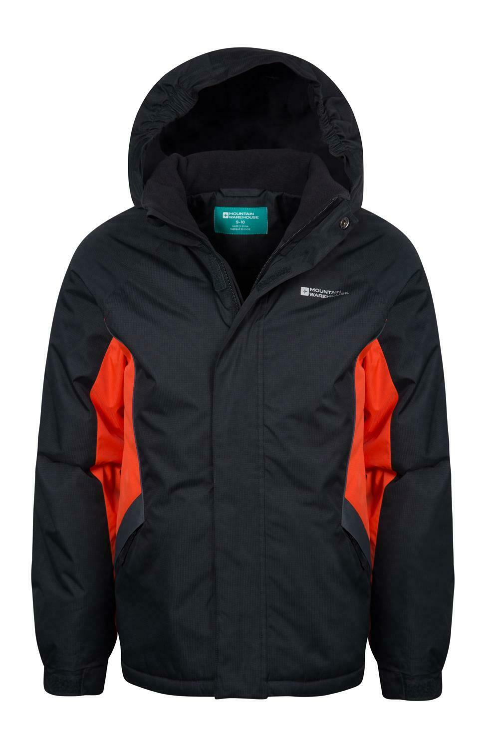 Mountain Warehouse Boys Ski Jacket with Snow proof Fabric and Fleece Lining Mountain Warehouse Boys Ski Jacket with Snow proof Fabric and Fleece Lining