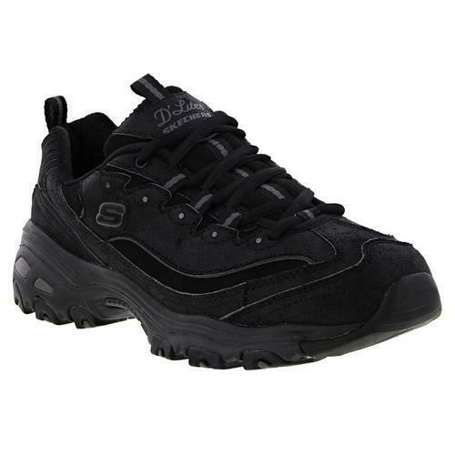 Skechers D Lites Womens Ladies Black Chunky Platform Trainers Shoes UK Sizes 4-8 Skechers D Lites Womens Ladies Black Chunky Platform Trainers Shoes UK Sizes 4-8