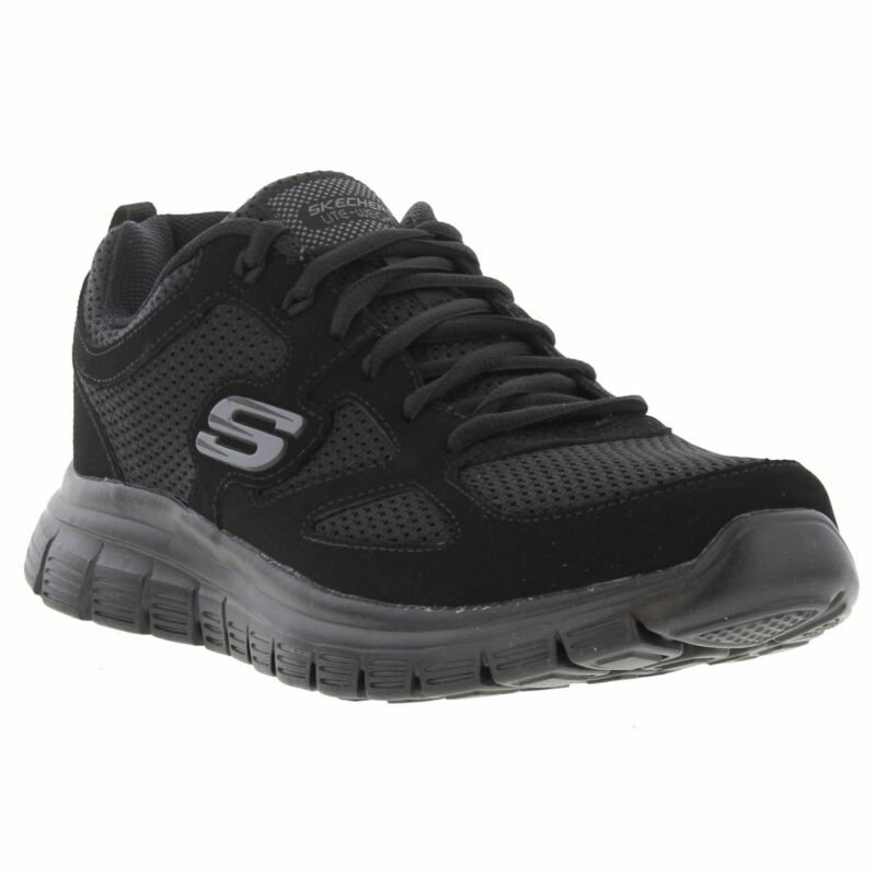 Skechers Burns Agoura Mens Black Trainers Running Walking Shoes All Sizes 8-12 Skechers Burns Agoura Mens Black Trainers Running Walking Shoes All Sizes 8-12