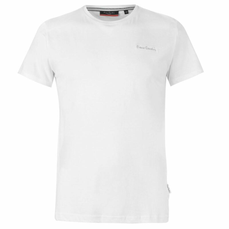 Pierre Cardin Mens Plain T Shirt Crew Neck Tee Top Short Sleeve Cotton Pierre Cardin Mens Plain T Shirt Crew Neck Tee Top Short Sleeve Cotton