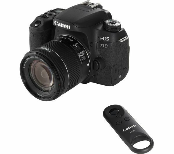 CANON EOS 77D DSLR Camera with EF-S 18-55 mm f/4-5.6 IS STM Lens - Currys CANON EOS 77D DSLR Camera with EF-S 18-55 mm f/4-5.6 IS STM Lens - Currys