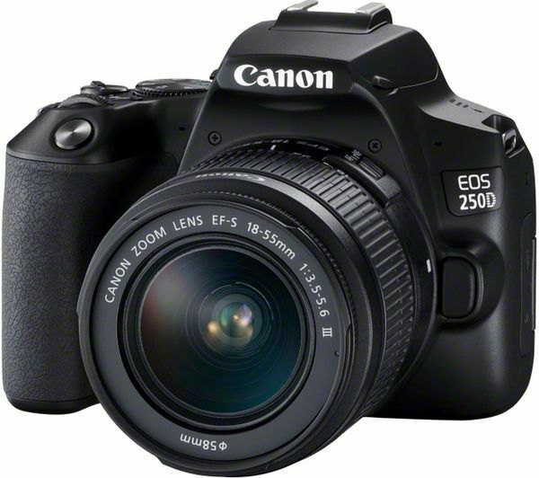CANON EOS 250D DSLR Camera with EF-S 18-55 mm f/3.5-5.6 III & EF 50 mm f/1.8 STM CANON EOS 250D DSLR Camera with EF-S 18-55 mm f/3.5-5.6 III & EF 50 mm f/1.8 STM