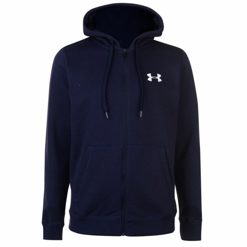 Under Armour Mens Rival Fitted Full Zip Hoody Hoodie Hooded Top Breathable Mesh Under Armour Mens Rival Fitted Full Zip Hoody Hoodie Hooded Top Breathable Mesh