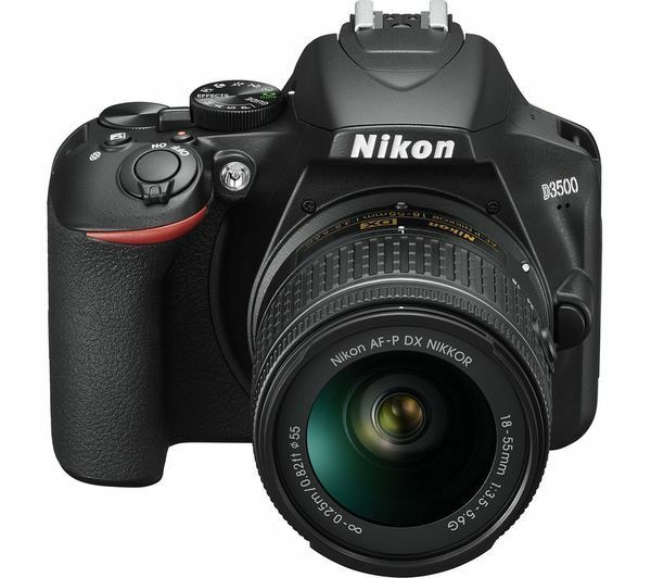 NIKON D3500 DSLR Camera with AF-P DX NIKKOR 18-55 mm f/3.5-5.6G Lens - Currys NIKON D3500 DSLR Camera with AF-P DX NIKKOR 18-55 mm f/3.5-5.6G Lens - Currys