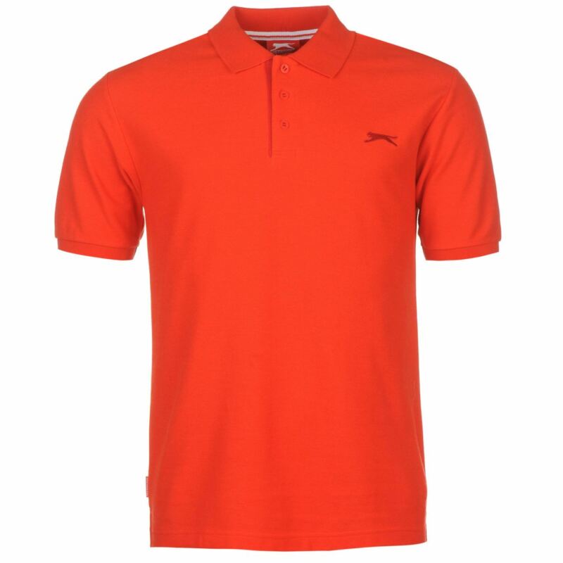 Slazenger Mens Plain Polo Shirt Short Sleeve Collar Neck Summer Casual Top Slazenger Mens Plain Polo Shirt Short Sleeve Collar Neck Summer Casual Top
