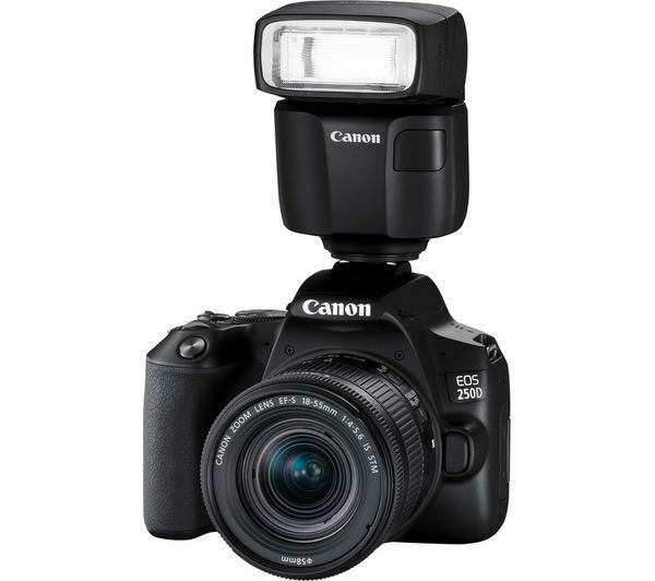 CANON EOS 250D DSLR Camera with EF-S 18-55 mm f/3.5-5.6 III Lens - Currys CANON EOS 250D DSLR Camera with EF-S 18-55 mm f/3.5-5.6 III Lens - Currys