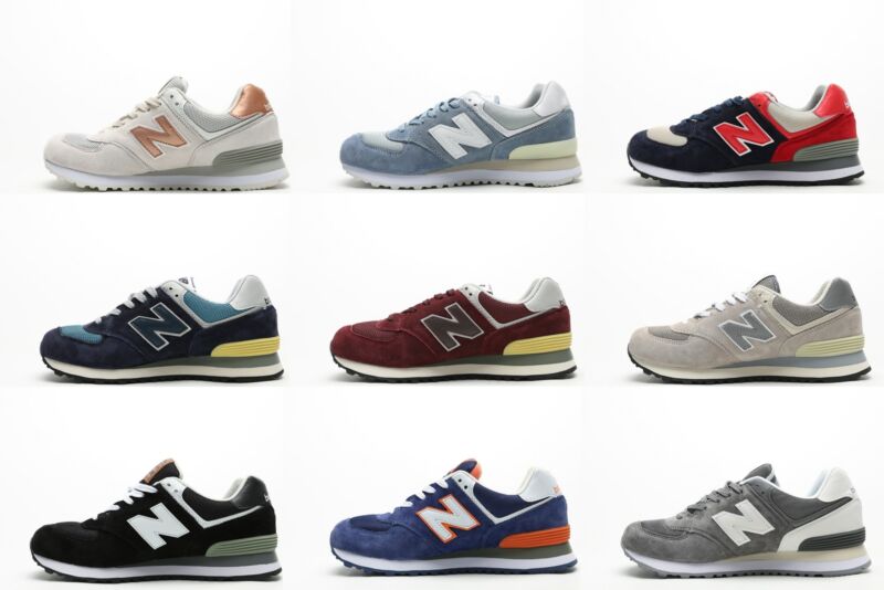2019 New Balance 574 Classic Suede & Textile Retro Trainers in All Sizes 2019 New Balance 574 Classic Suede & Textile Retro Trainers in All Sizes