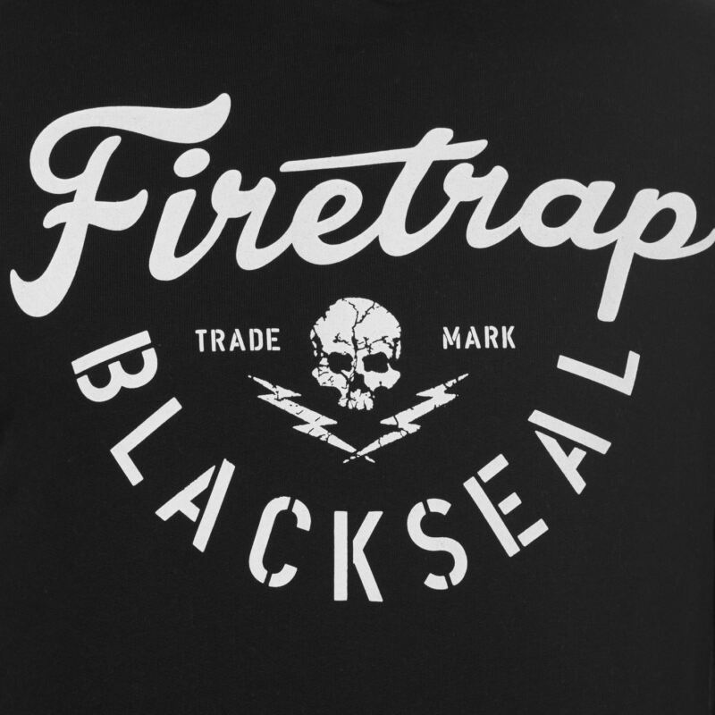 Firetrap Mens Blackseal XL Graphic Hoodie OTH Hoody Hooded Top Long Sleeve Firetrap Mens Blackseal XL Graphic Hoodie OTH Hoody Hooded Top Long Sleeve
