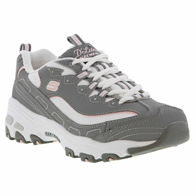 Skechers D Lites Womens Ladies Grey Chunky Platform Trainers Shoes UK Sizes 4-8 Skechers D Lites Womens Ladies Grey Chunky Platform Trainers Shoes UK Sizes 4-8