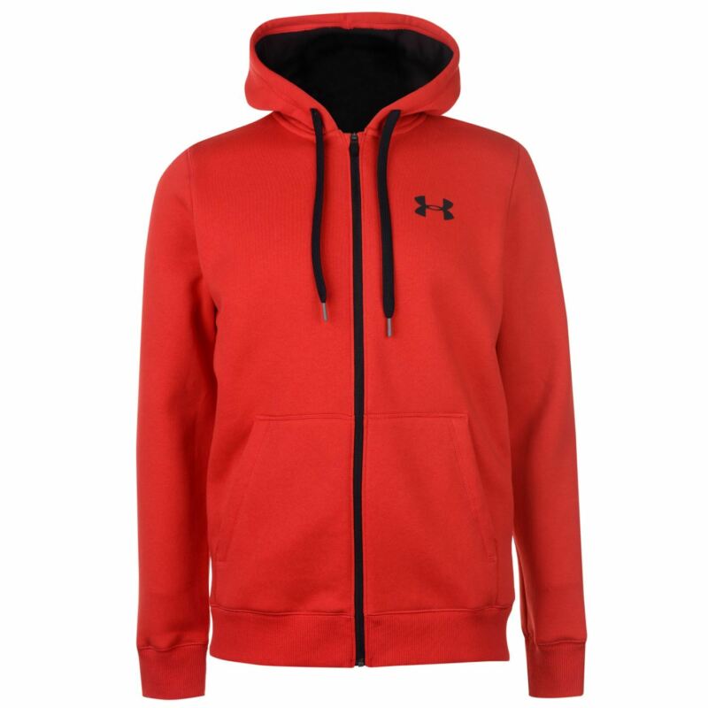 Under Armour Mens Rival Fitted Full Zip Hoody Hoodie Hooded Top Breathable Mesh Under Armour Mens Rival Fitted Full Zip Hoody Hoodie Hooded Top Breathable Mesh