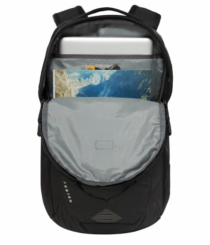 North Face Jester Mens Womens Black Rucksack Backpack School Work Laptop Bag North Face Jester Mens Womens Black Rucksack Backpack School Work Laptop Bag