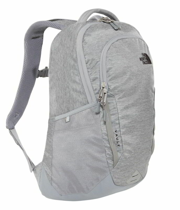North Face Vault Backpack Mens Womens Grey Rucksack Laptop Work School Bag North Face Vault Backpack Mens Womens Grey Rucksack Laptop Work School Bag
