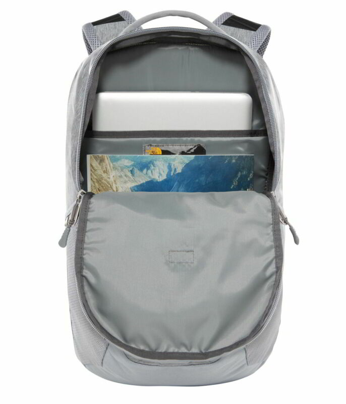 North Face Vault Backpack Mens Womens Grey Rucksack Laptop Work School Bag North Face Vault Backpack Mens Womens Grey Rucksack Laptop Work School Bag