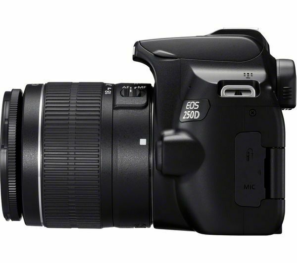 CANON EOS 250D DSLR Camera with EF-S 18-55 mm f/3.5-5.6 III Lens - Currys CANON EOS 250D DSLR Camera with EF-S 18-55 mm f/3.5-5.6 III Lens - Currys