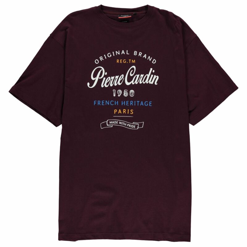 Pierre Cardin Mens C XL Print T Crew Neck Shirt Pierre Cardin Mens C XL Print T Crew Neck Shirt
