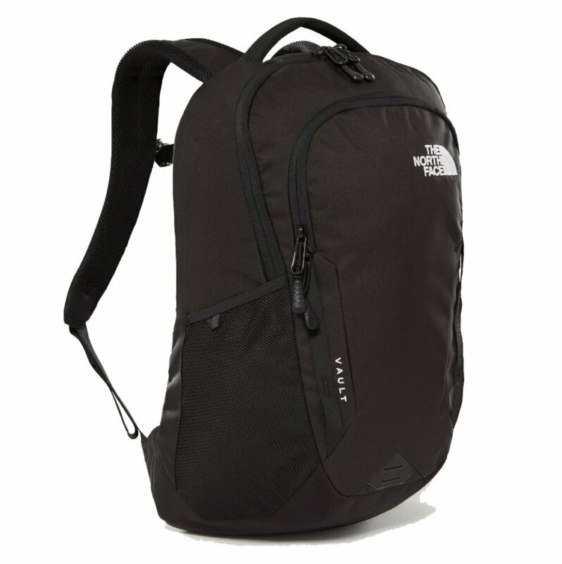 North Face Vault Backpack Mens Womens Black Rucksack Laptop Work School Bag North Face Vault Backpack Mens Womens Black Rucksack Laptop Work School Bag
