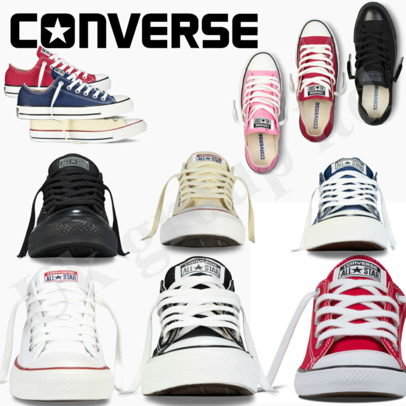 Converse Women Men Unisex All Star Low Tops Trainers Shoes Classic Converse Women Men Unisex All Star Low Tops Trainers Shoes Classic