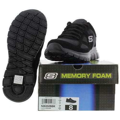 Skechers Burns Agoura Mens Black Trainers Running Walking Shoes All Sizes 8-12 Skechers Burns Agoura Mens Black Trainers Running Walking Shoes All Sizes 8-12