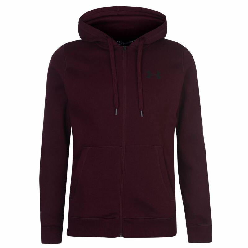 Under Armour Mens Rival Fitted Full Zip Hoody Hoodie Hooded Top Breathable Mesh Under Armour Mens Rival Fitted Full Zip Hoody Hoodie Hooded Top Breathable Mesh
