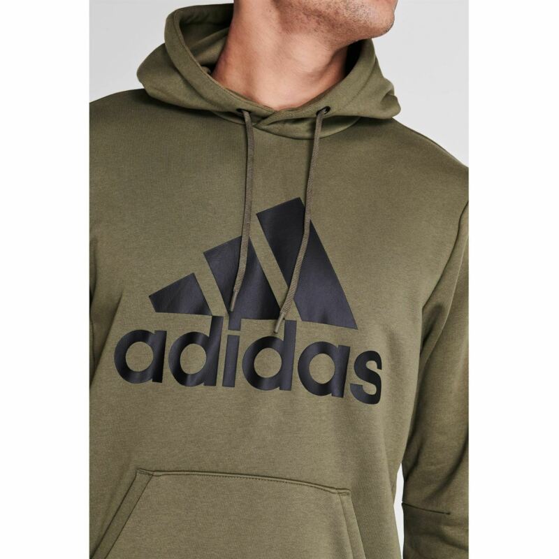 adidas Bold Logo Hoodie Mens Gents OTH Hoody Hooded Top Stamp Drawstring adidas Bold Logo Hoodie Mens Gents OTH Hoody Hooded Top Stamp Drawstring