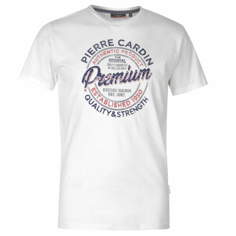 Pierre Cardin Stamp Tee Mens Gents Crew Neck Shirt Short Sleeve Cotton Regular Pierre Cardin Stamp Tee Mens Gents Crew Neck Shirt Short Sleeve Cotton Regular